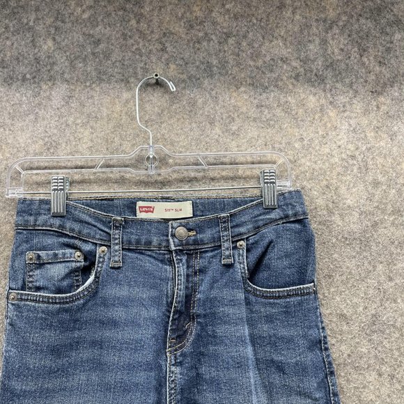Levi's 511 Jeans Youth 14 Reg 27x27 Straight Blue Denim Pants Outdoor Slim Fit - Picture 2 of 11